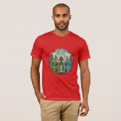 Celtic DJ Ritueel Illustratie T-Shirt (Voorkant volledig)