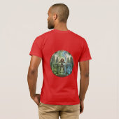 Celtic DJ Ritueel Illustratie T-Shirt (Achterkant volledig)