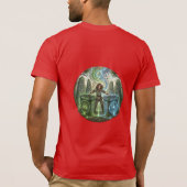Celtic DJ Ritueel Illustratie T-Shirt (Achterkant)