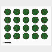 Celtic Dog Chase Ronde Sticker (Vel)