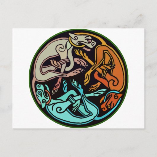 Celtic Dogs Briefkaart (Voorkant)