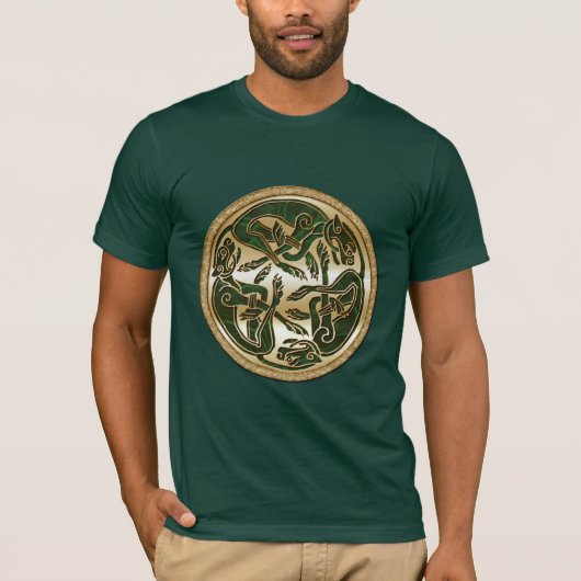 CELTIC DOGS CIRCLE T-Shirt Collectie (Voorkant)