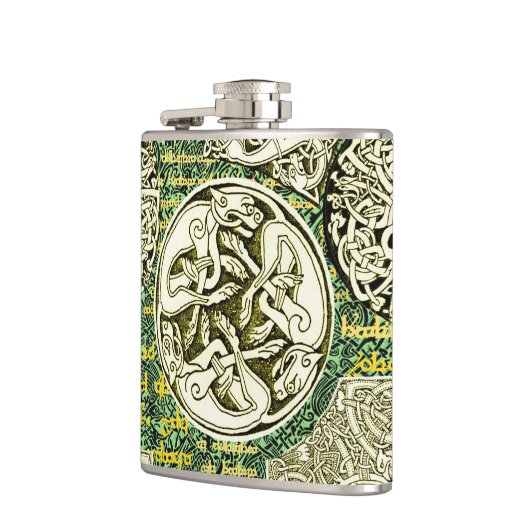 Celtic Dogs Flask Heupfles (Links)