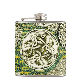 Celtic Dogs Flask Heupfles