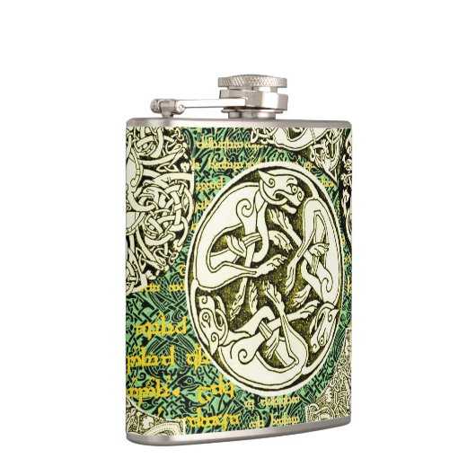 Celtic Dogs Flask Heupfles (Rechts)
