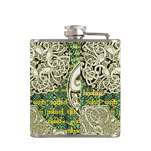 Celtic Dogs Flask Heupfles (Achterkant)