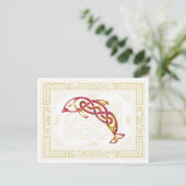Celtic Dolphin Briefkaart (Staand voorkant)