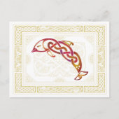 Celtic Dolphin Briefkaart (Voorkant)