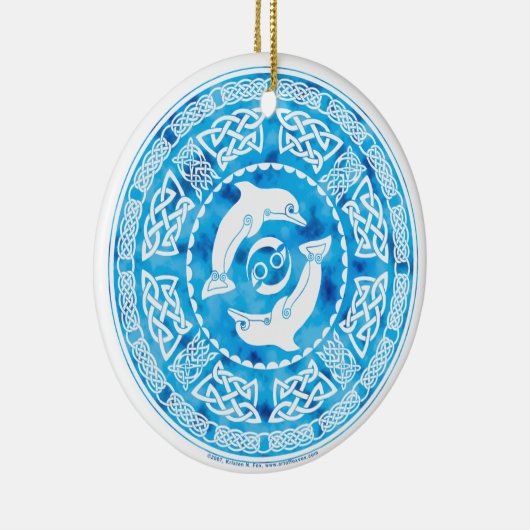 Celtic Dolphins Ornament (Rechts)