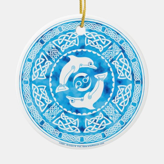 Celtic Dolphins Ornament (Voorkant)