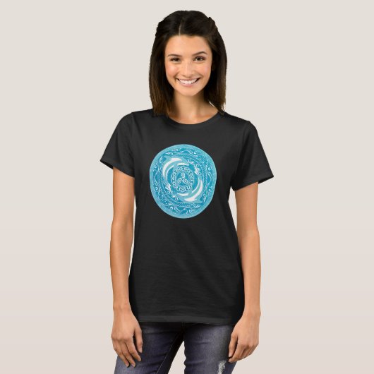 Celtic dolphins t-shirt (Voorkant volledig)