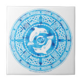 Celtic Dolphins Tile Tegeltje (Voorkant)
