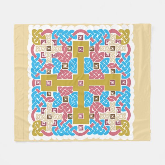 Celtic Donegal Fleece Deken (Voorkant (Horizontaal))