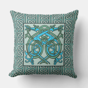 Celtic Dragon Blue Kussen