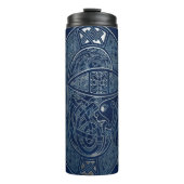 Celtic Dragon Blue Thermosbeker (Voorkant)