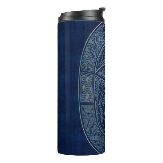 Celtic Dragon Blue Thermosbeker (Gedraaid links)