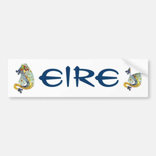 Celtic Dragon Bumpersticker (Voorkant)