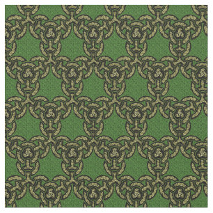 Celtic Dragon chain in Dark Green Stof