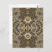 Celtic Dragon Delight Kaleidoscope Mandala Briefkaart (Voorkant / Achterkant)