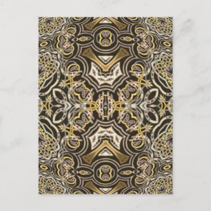 Celtic Dragon Delight Kaleidoscope Mandala Briefkaart