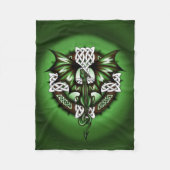 Celtic Dragon Fleece Deken (Voorkant)