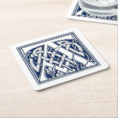 Celtic Dragon Initiaal A Kartonnen Onderzetters (Schuin)