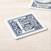 Celtic Dragon Initiaal E Kartonnen Onderzetters (Schuin)
