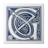 Celtic Dragon Initiaal G Tegeltje (Voorkant)