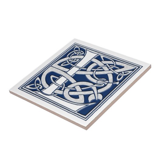 Celtic Dragon Initiaal L Tegeltje (Zijkant)