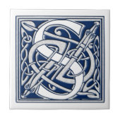 Celtic Dragon Initiaal S Tegeltje (Voorkant)