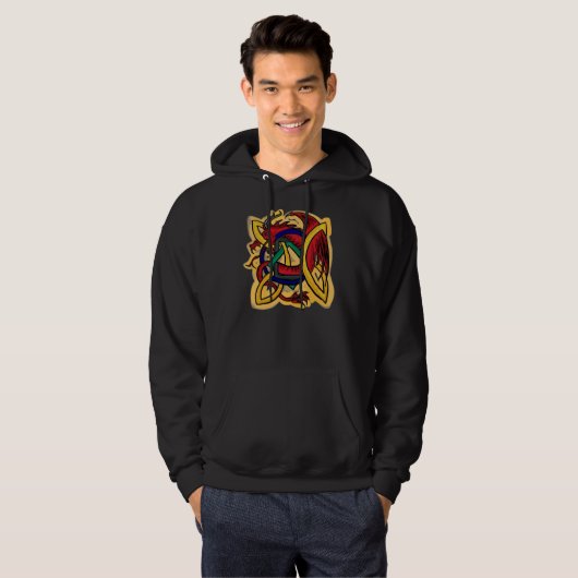 Celtic dragon jongens hodie hoodie (Voorkant volledig)