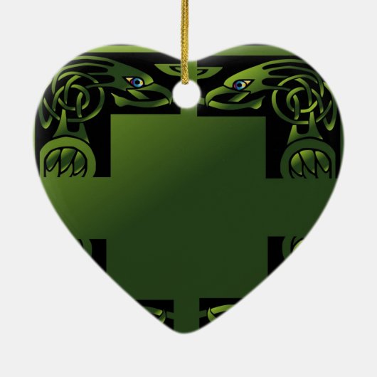 Celtic Dragon Keramisch Ornament (Achterkant)