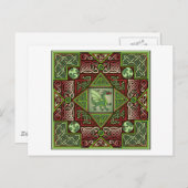 Celtic Dragon Labyrinth Briefkaart (Voorkant / Achterkant)