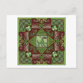 Celtic Dragon Labyrinth Briefkaart (Voorkant)