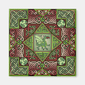 Celtic Dragon Labyrinth Magneet (Voorkant)