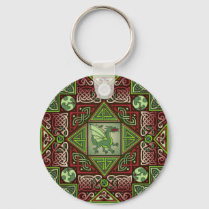 Celtic Dragon Labyrinth Sleutelhanger