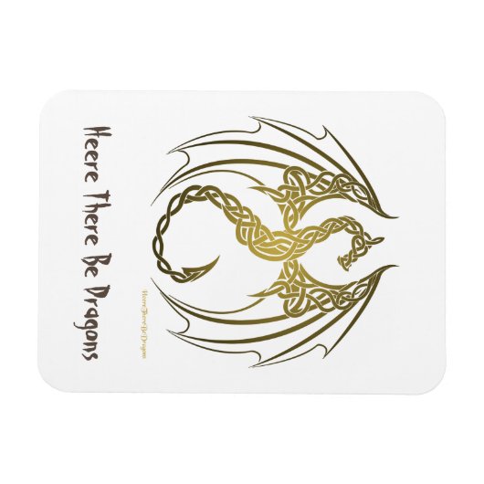 Celtic Dragon Magnet Magneet (Horizontaal)