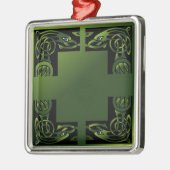 Celtic Dragon Metalen Ornament (Links)