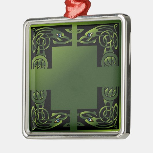 Celtic Dragon Metalen Ornament (Links)