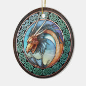 Celtic Dragon Pendant/Ornament Keramisch Ornament (Links)