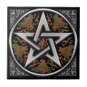 Celtic Dragon Pentagram Tegeltje (Voorkant)