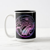 Celtic Dragon Round Coffee Mok (Links)