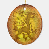 Celtic Dragon Shield Ornament (Links)