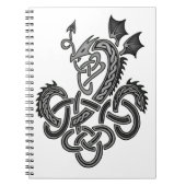 Celtic Dragon - Silver Notitieboek (Voorkant)