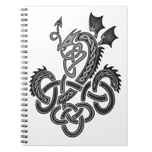 Celtic Dragon - Silver Notitieboek