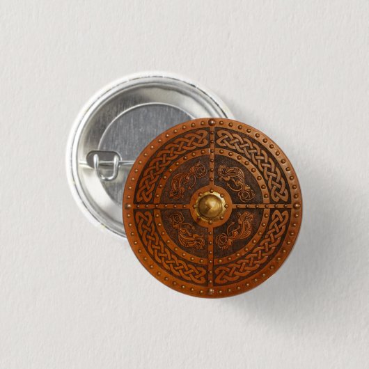 Celtic Dragon Targe Ronde Button 3,2 Cm (Voorkant /achterkant)