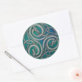 Celtic Dragon Triskele Sticker (Envelop)