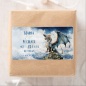 Celtic Dragon Wedding Kleine wijnfles Etiket (Insitu)