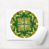 Celtic Dragonflies Green Muismat (Met muis)