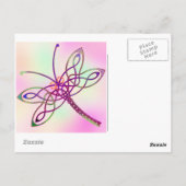 Celtic Dragonfly Light Briefkaart (Achterkant)